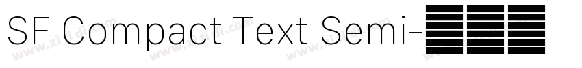 SF Compact Text Semi字体转换